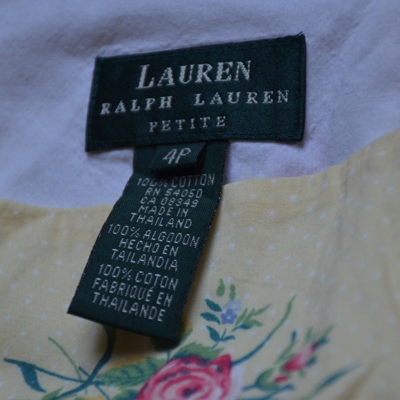 WINTER SALE: Yellow Ralph Lauren Summer Dress - Picture 5 of 5